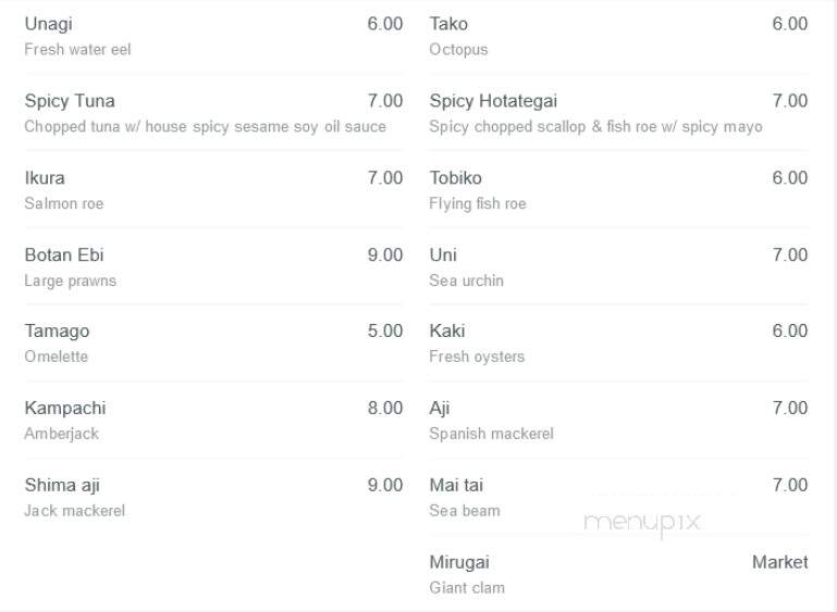 Yamato Japanese Restaurant - Toronto, ON menu_pic
