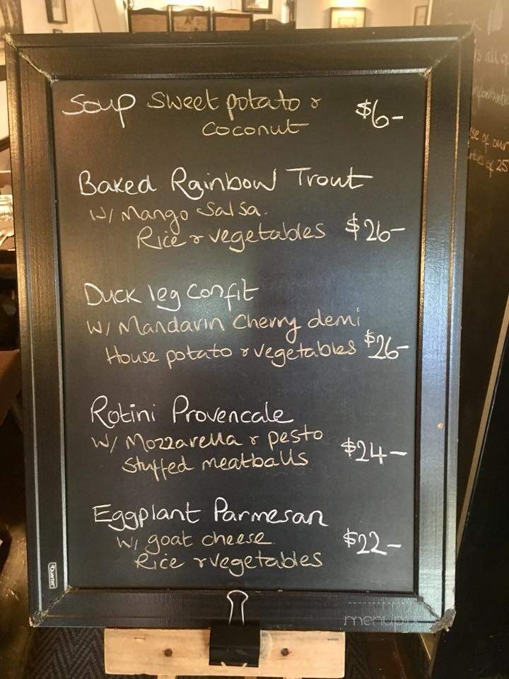 Cassis Bistro - Smith-Ennismore-Lakefield, ON menu_pic