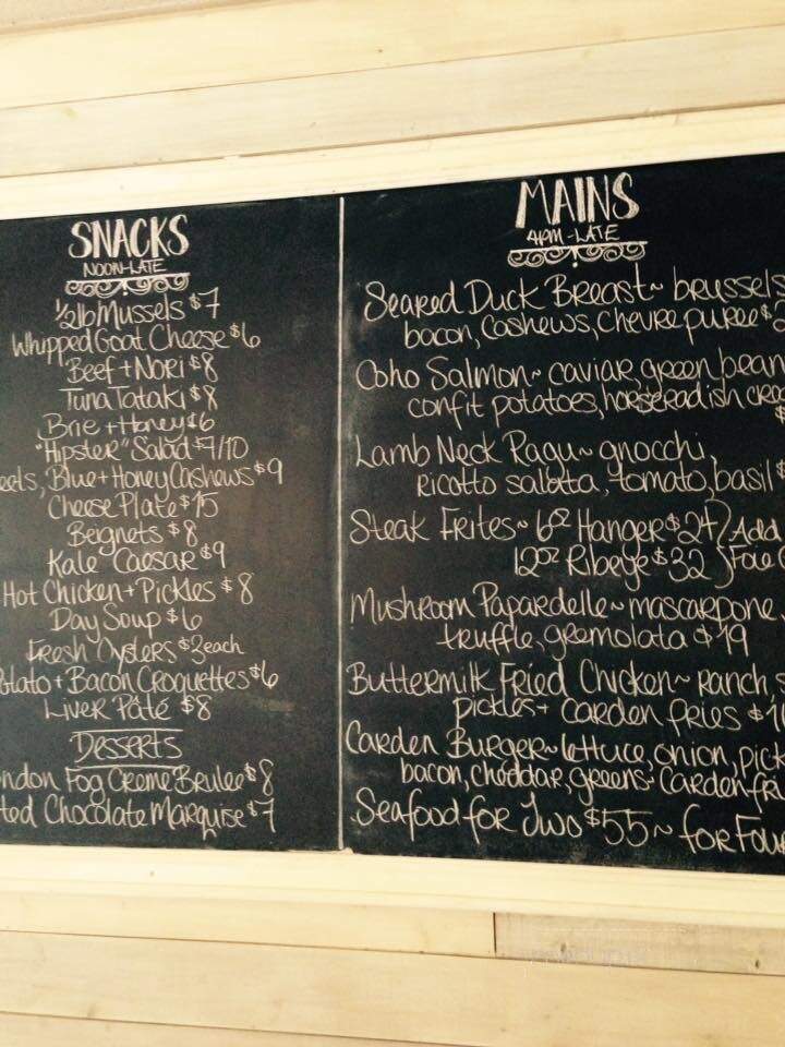 Carden Street Cafe - Guelph, ON menu_pic