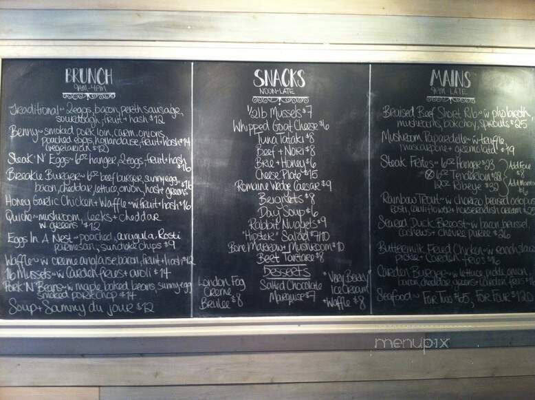 Carden Street Cafe - Guelph, ON menu_pic