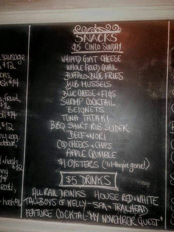Carden Street Cafe - Guelph, ON menu_pic