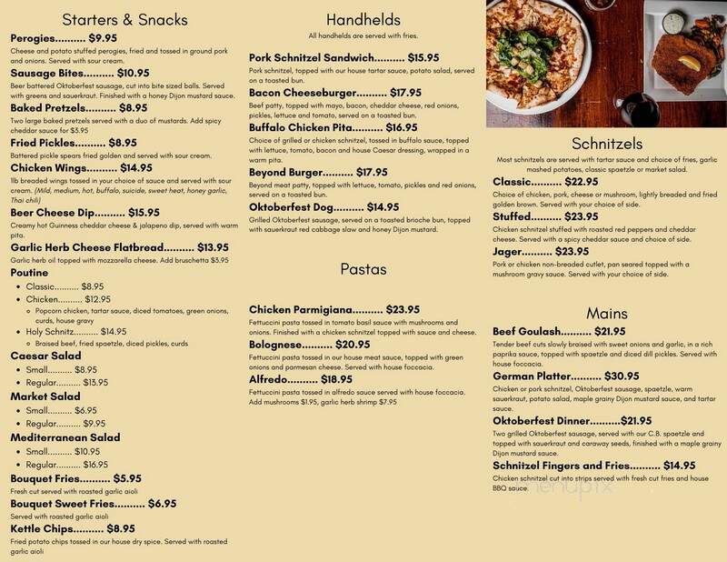 Schnitzels European Flavours - Cornwall, ON menu_pic