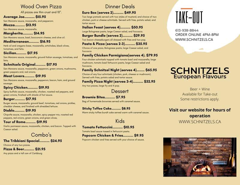 Schnitzels European Flavours - Cornwall, ON menu_pic