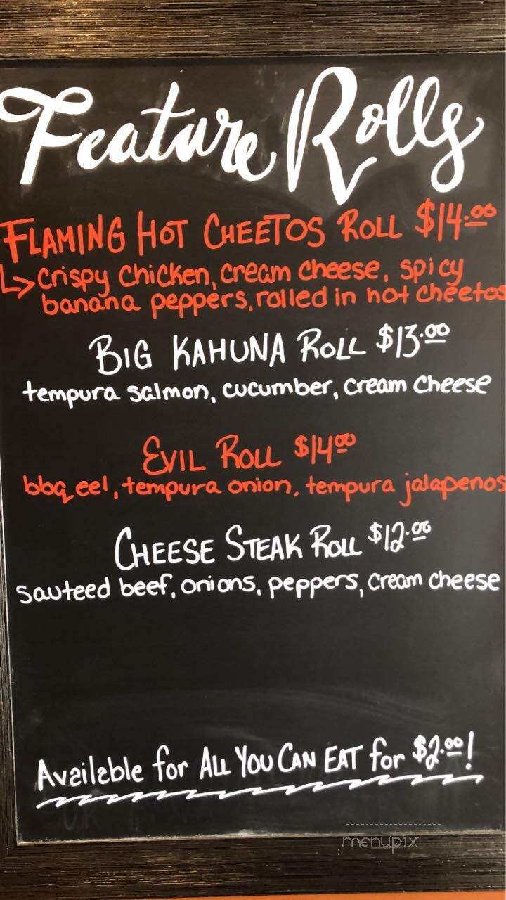 Koi Sushi & Japanese Cuisine - Kingsville, ON menu_pic