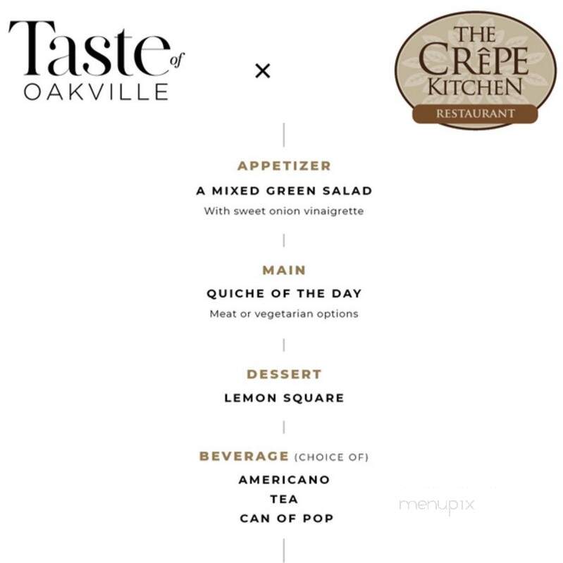 The Crepe Kitchen - Oakville, ON menu_pic