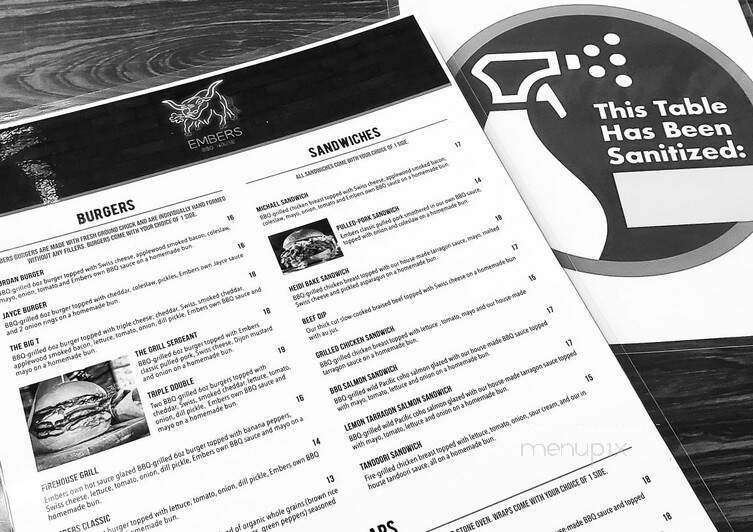 Embers Bbq House Inc - Mission, BC menu_pic
