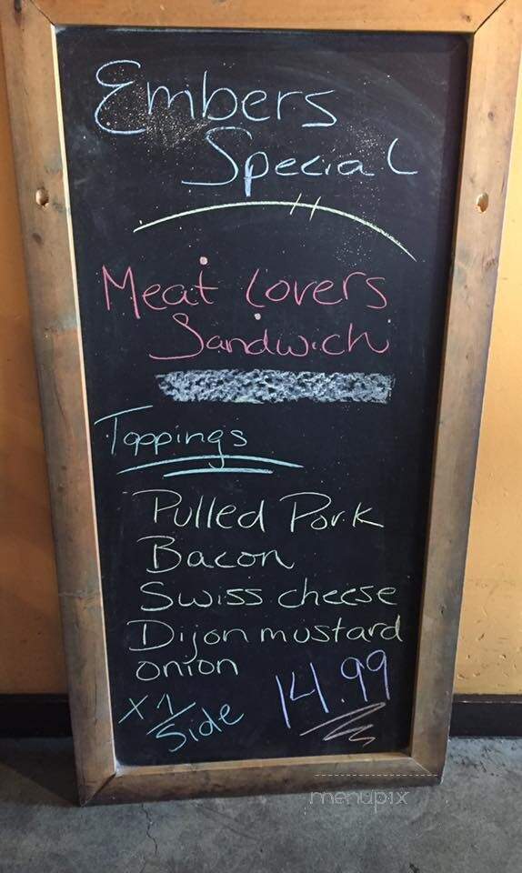 Embers Bbq House Inc - Mission, BC menu_pic