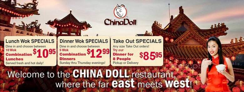 China Doll Dining Room - Regina, SK menu_pic