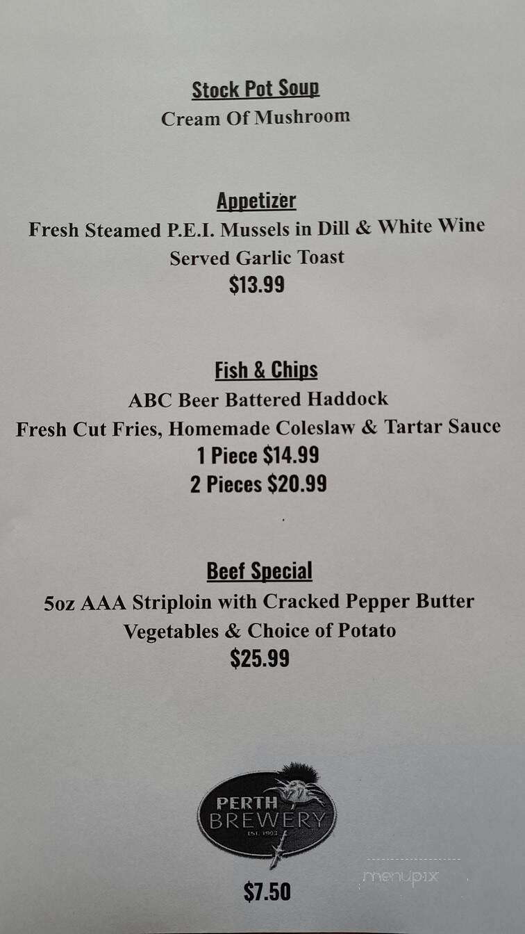 Marlborough Pub & Eatery - Ottawa, ON menu_pic