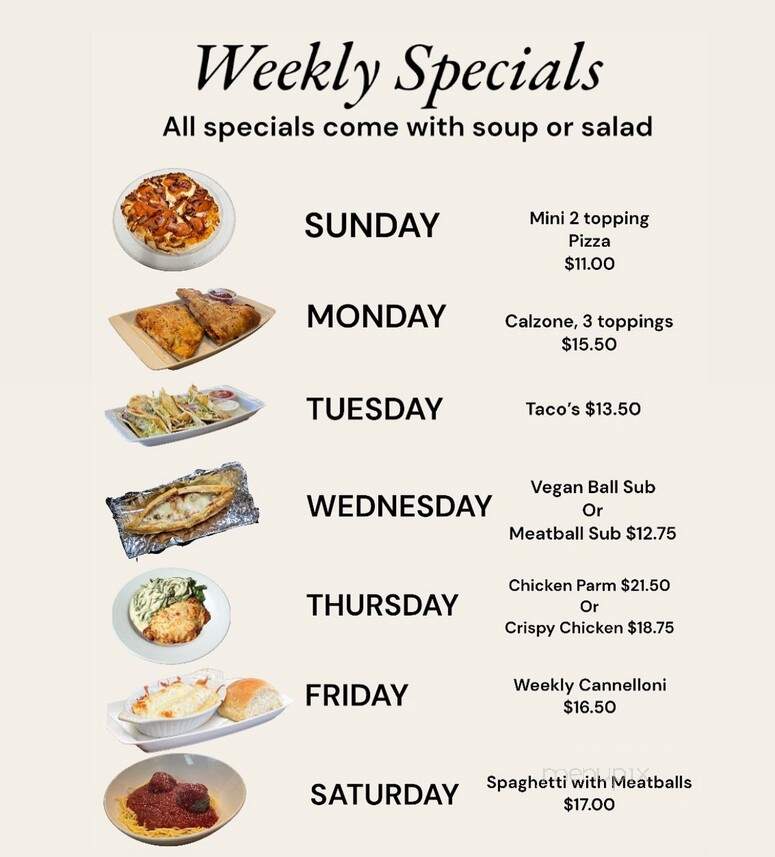 Greco's Pizza - North Bay, ON menu_pic