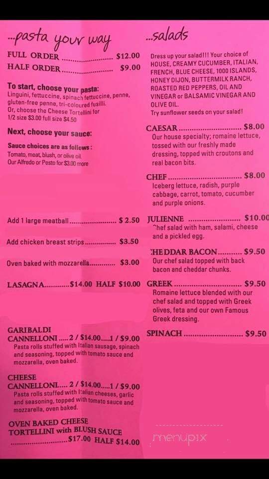 Greco's Pizza - North Bay, ON menu_pic