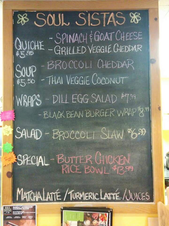 Soul Sistas Wellness Kitchen - Huntsville, ON menu_pic