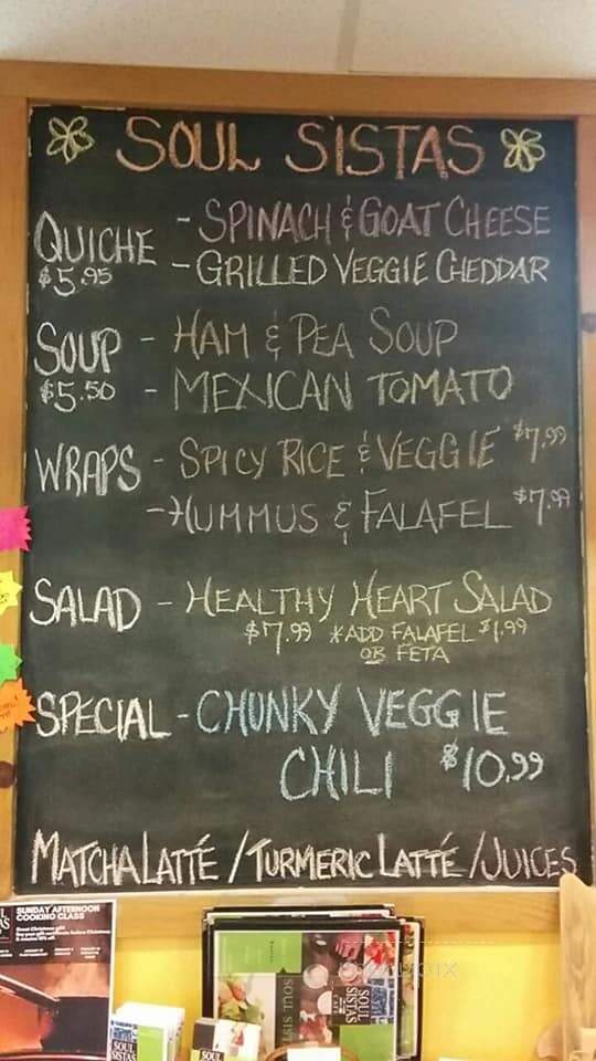 Soul Sistas Wellness Kitchen - Huntsville, ON menu_pic