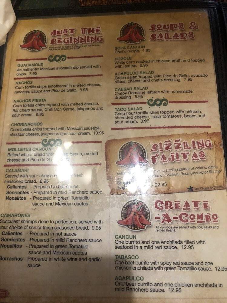 Mexico Lindo - Toronto, ON menu_pic