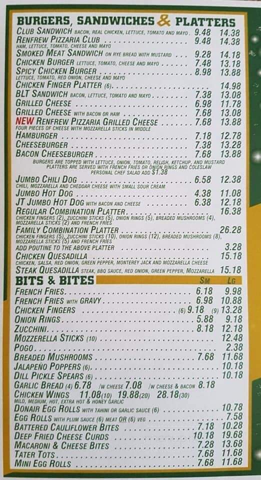 Pizza Pizza - Renfrew, ON menu_pic