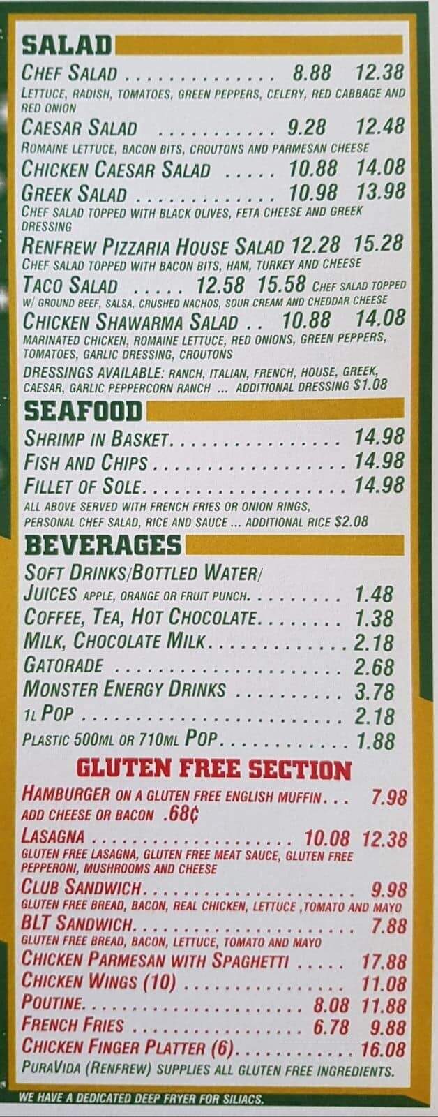 Pizza Pizza - Renfrew, ON menu_pic