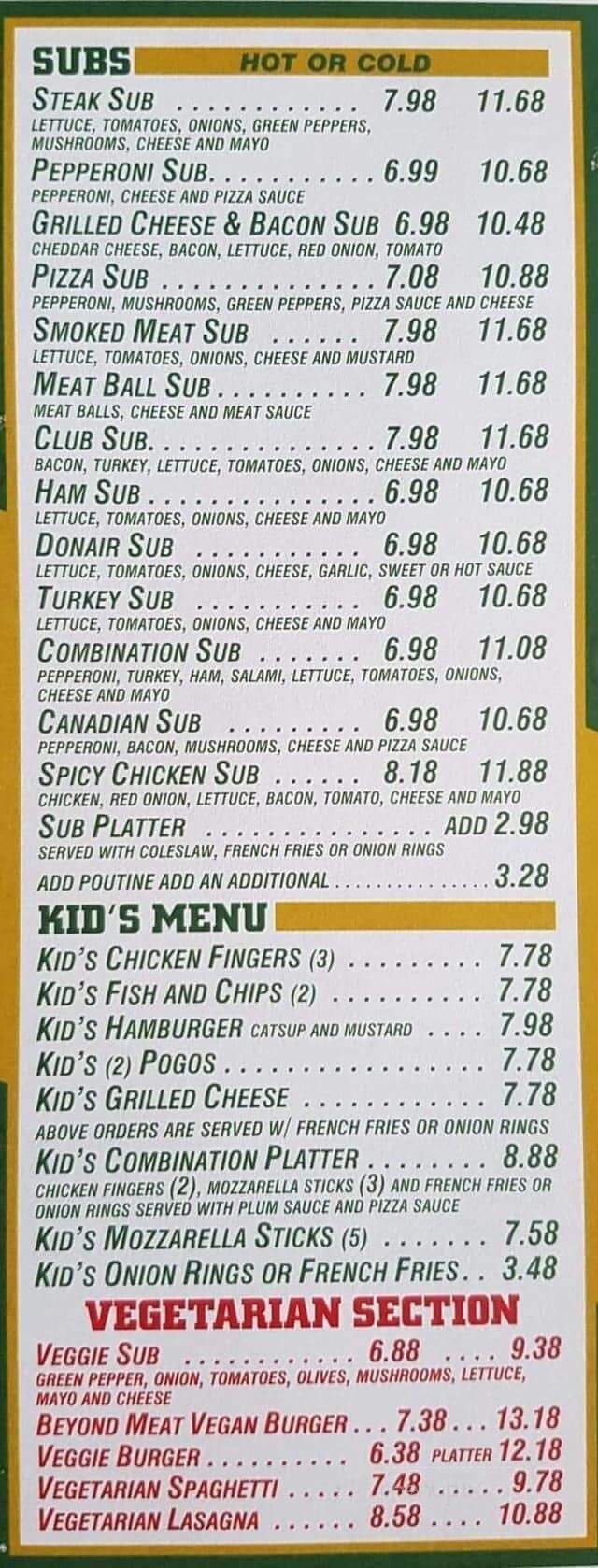 Pizza Pizza - Renfrew, ON menu_pic
