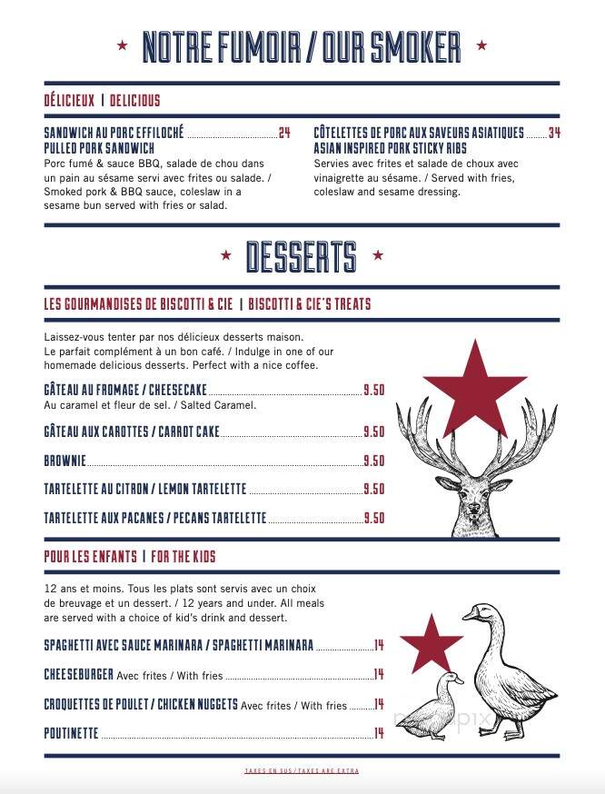 Chelsea Pub - Chelsea, QC menu_pic