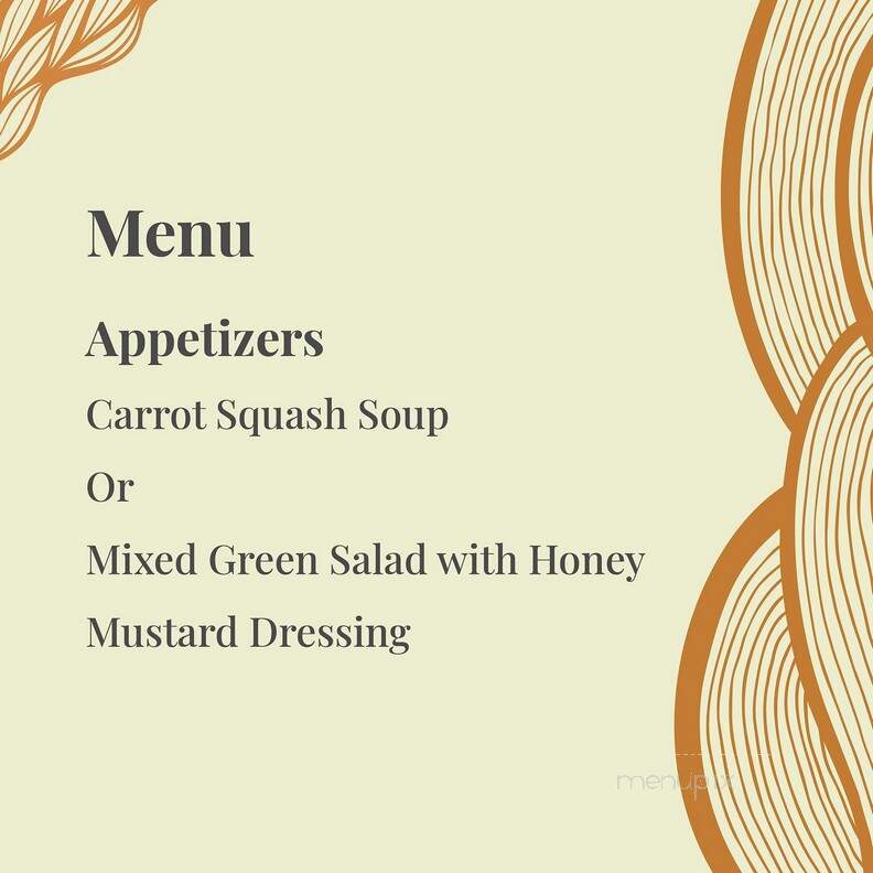 The Olde Glasgow Mill - Hunter River, PE menu_pic