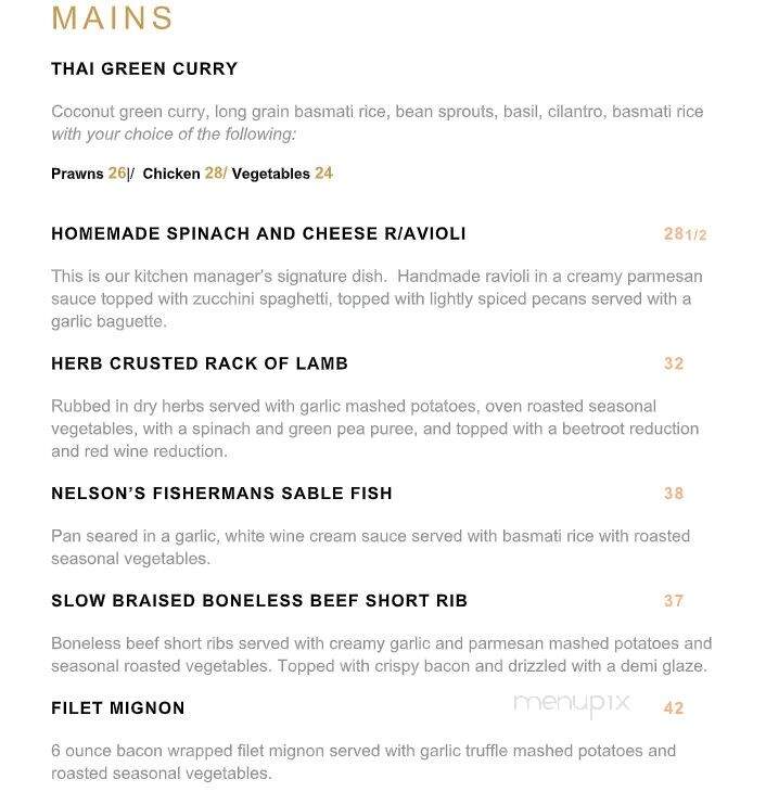 Sage Tapas & Wine Bar - Nelson, BC menu_pic