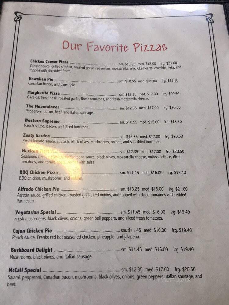 Toll Station Pizza - Mccall, ID menu_pic