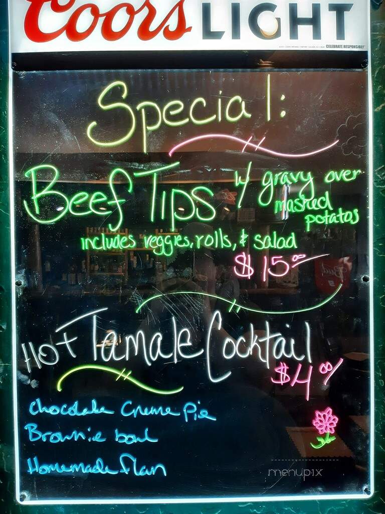 Iron Mountain Inn - Fairfield, ID menu_pic
