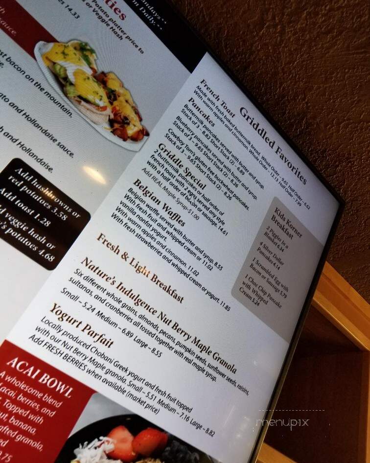 Perry's Restaurant - Ketchum, ID menu_pic