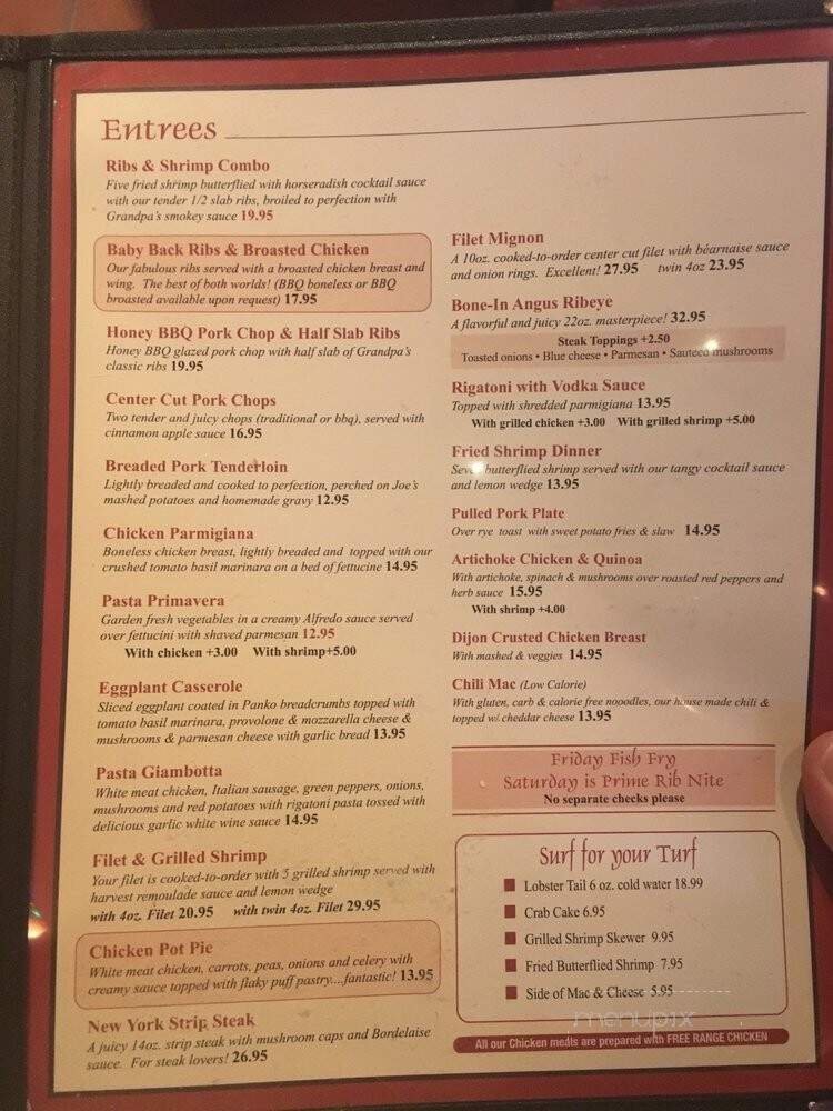 Great Escape - Schiller Park, IL menu_pic