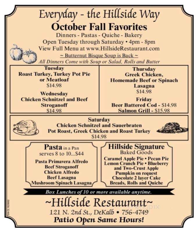Hillside Restaurant Downtown - Dekalb, IL