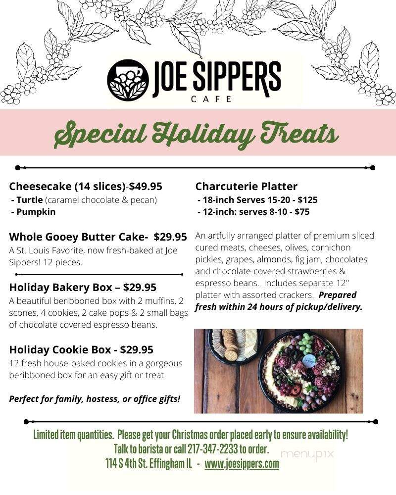 Joe Sippers Cafe - Effingham, IL menu_pic