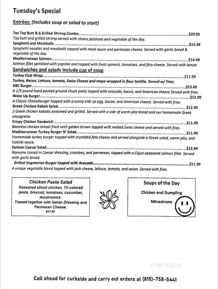 Junction Eating Place - Dekalb, IL menu_pic