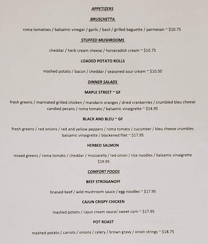 Nat's On Maple - Sycamore, IL menu_pic
