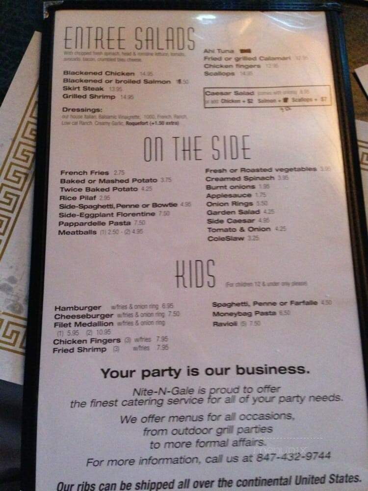 Nite N' Gale - Highwood, IL menu_pic