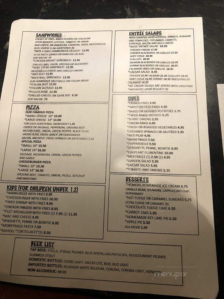 Nite N' Gale - Highwood, IL menu_pic
