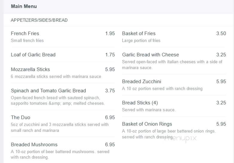 Rosati's Pizza - Batavia, IL menu_pic