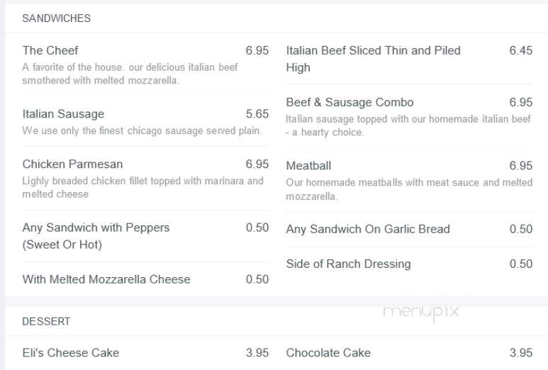 Rosati's Pizza - Batavia, IL menu_pic