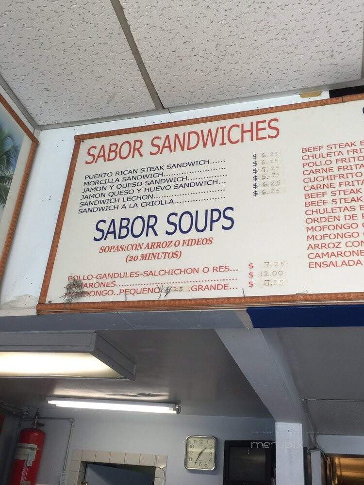 Sabor Latino - Chicago, IL menu_pic