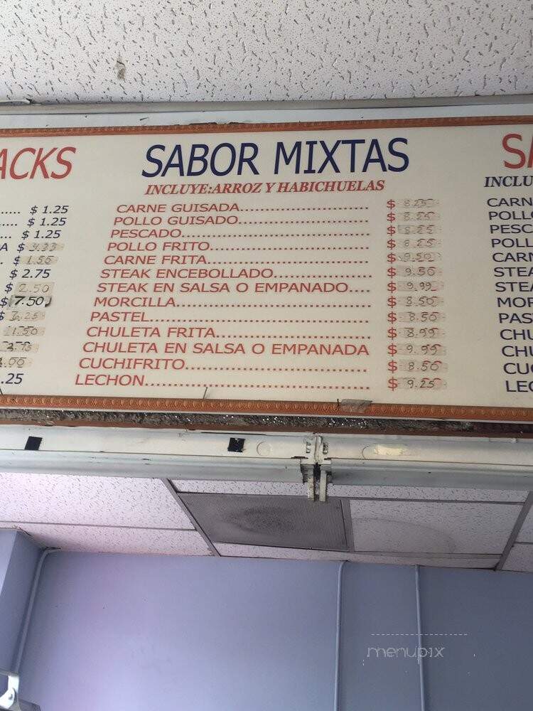 Sabor Latino - Chicago, IL menu_pic