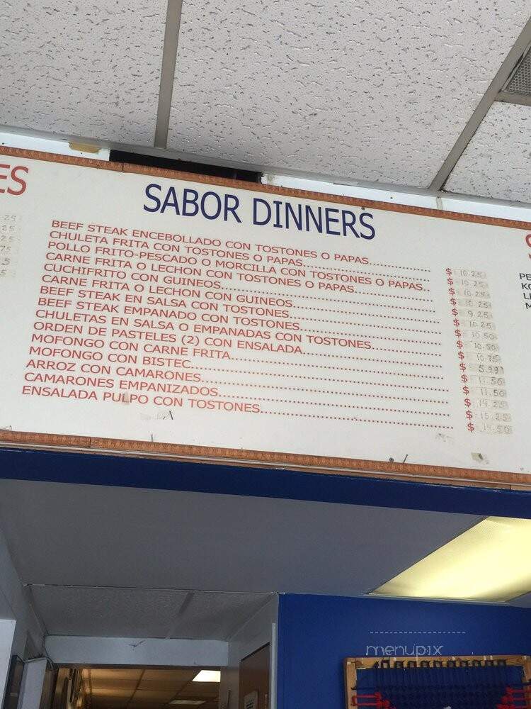 Sabor Latino - Chicago, IL menu_pic