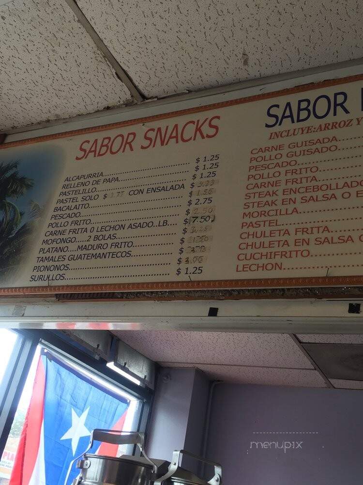 Sabor Latino - Chicago, IL menu_pic