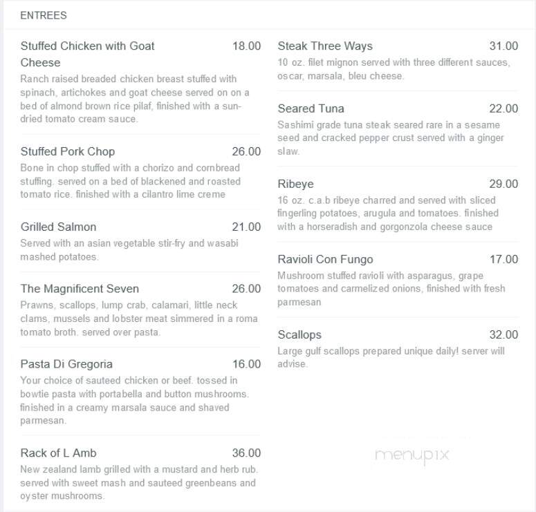 Seven On Prospect - Peoria Heights, IL menu_pic