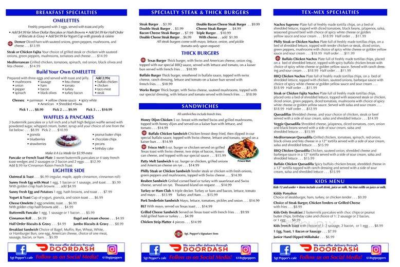 Sgt Peppers Cafe - Edwardsville, IL menu_pic