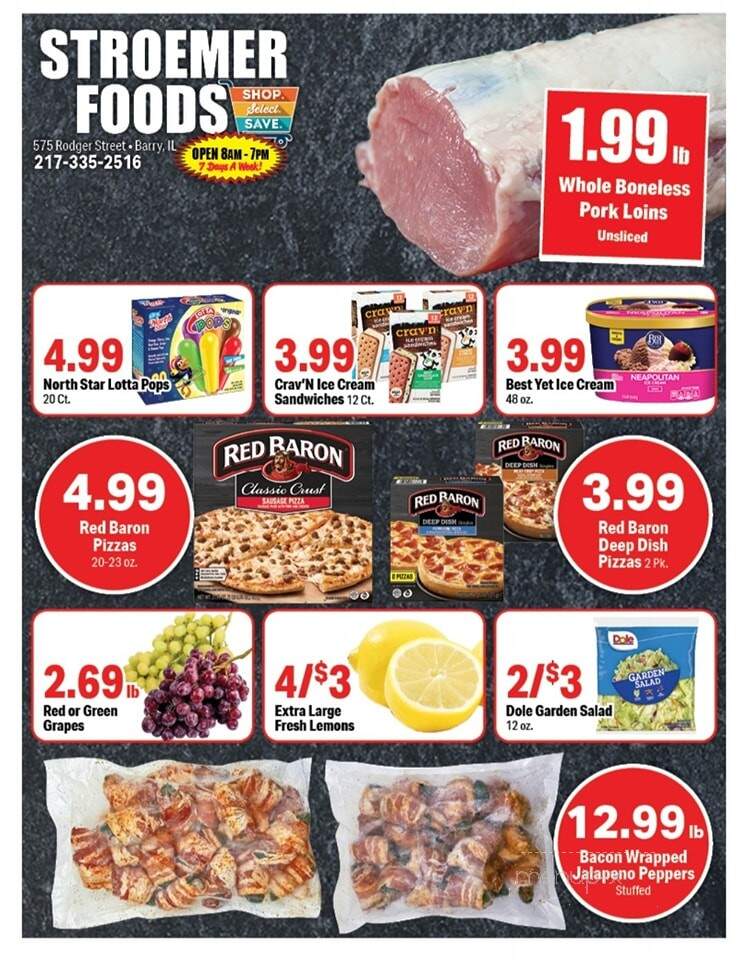 Stroemer Foods - Barry, IL menu_pic