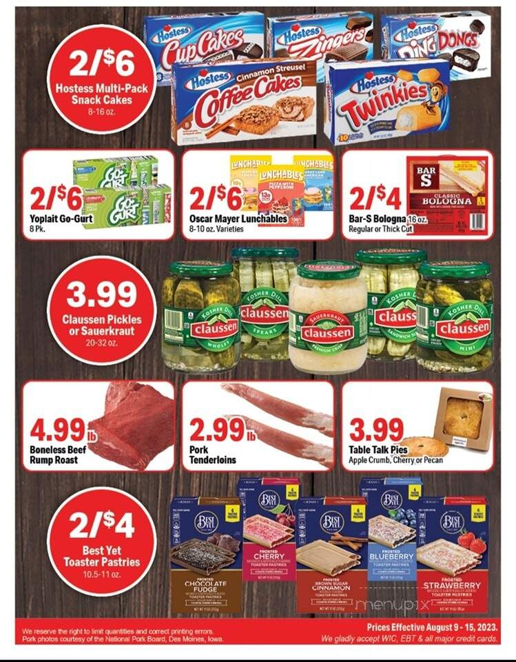 Stroemer Foods - Barry, IL menu_pic