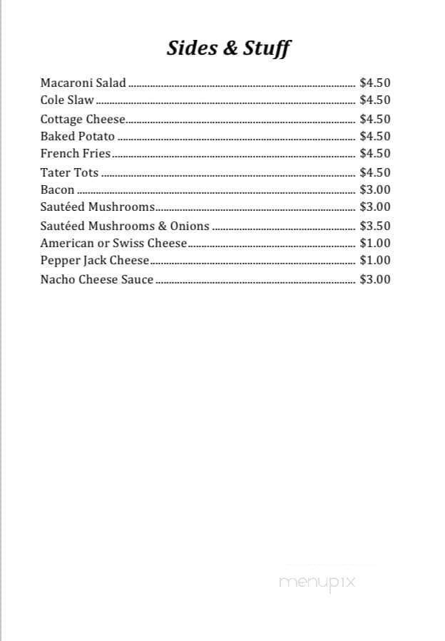 White Horse Inn - Moline, IL menu_pic