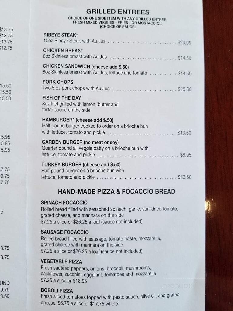 Bernard's Cafe & Deli - Willowbrook, IL menu_pic