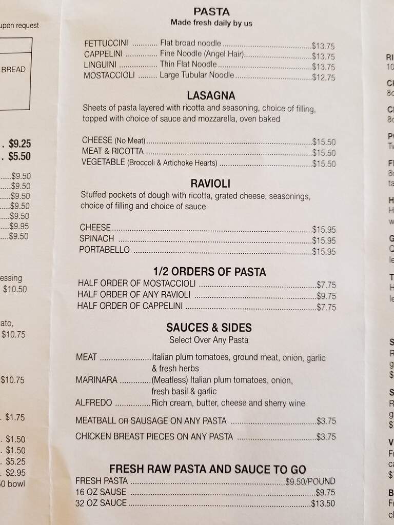 Bernard's Cafe & Deli - Willowbrook, IL menu_pic