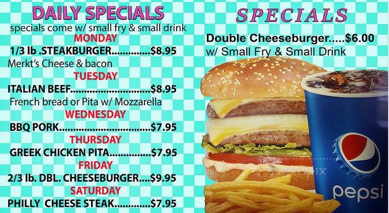 Bobo's Diner & Ice Cream Parlor - Vernon Hills, IL menu_pic