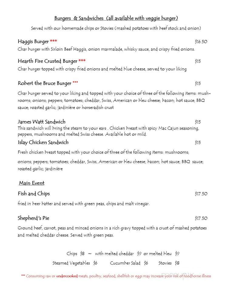 Duke Of Perth - Chicago, IL menu_pic