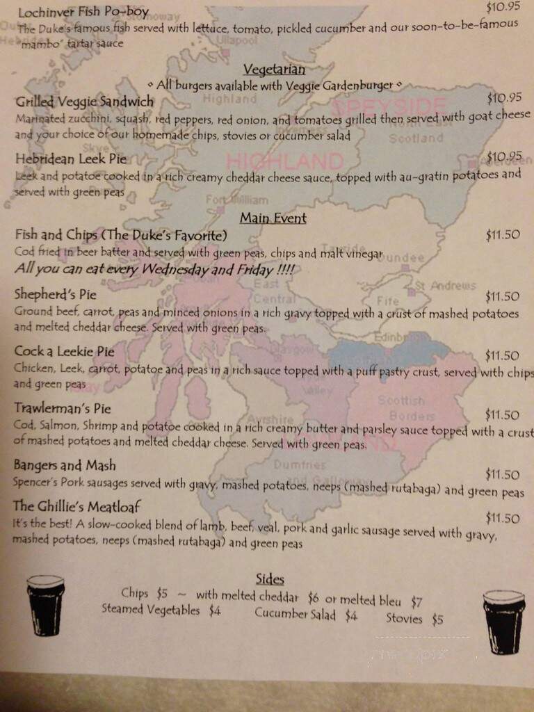 Duke Of Perth - Chicago, IL menu_pic